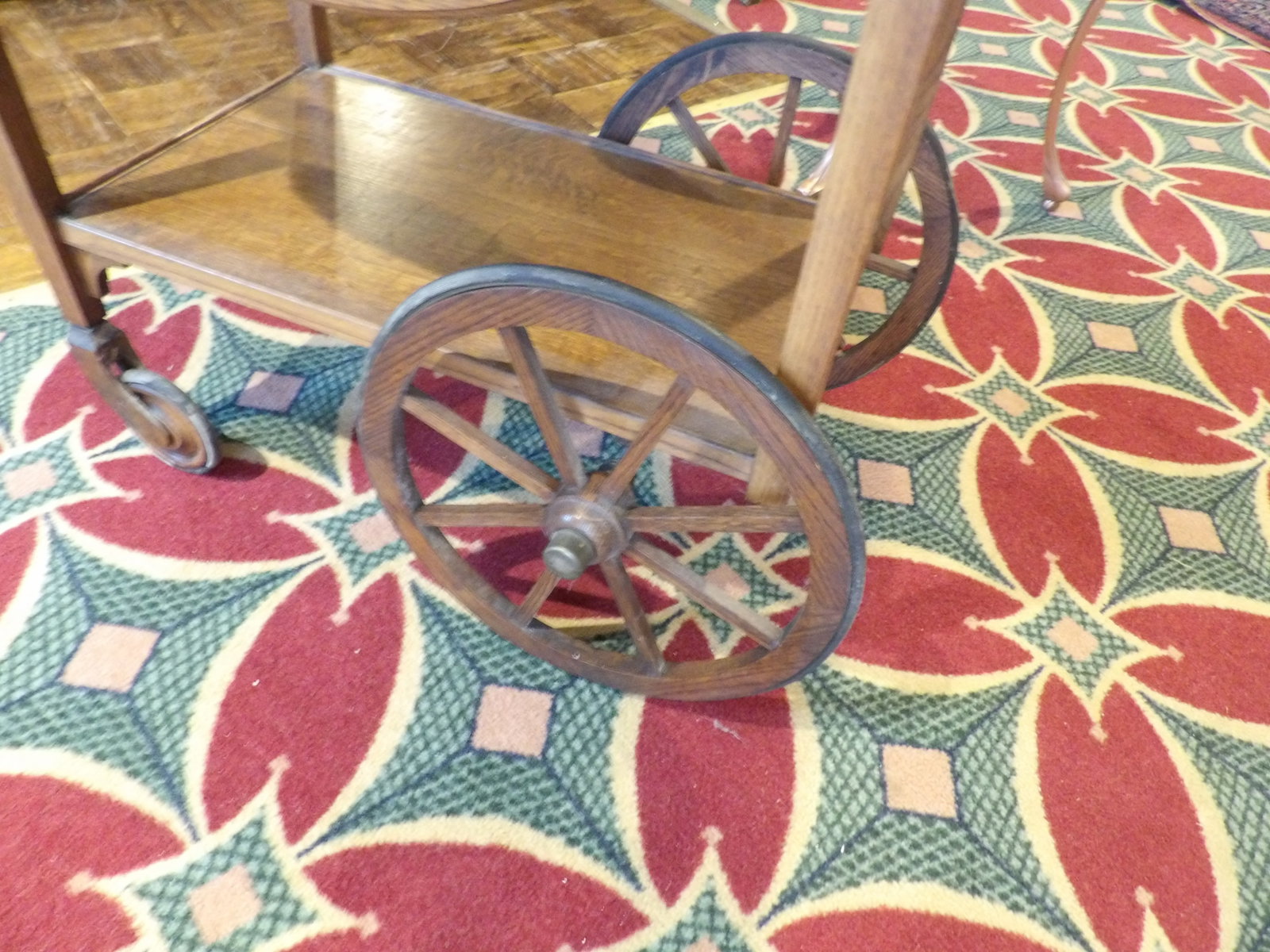 Drop Leaf Tea Cart - 2