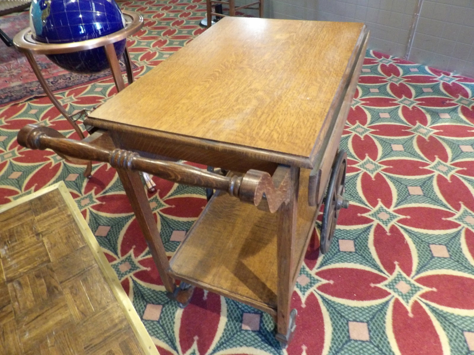 Drop Leaf Tea Cart - 3