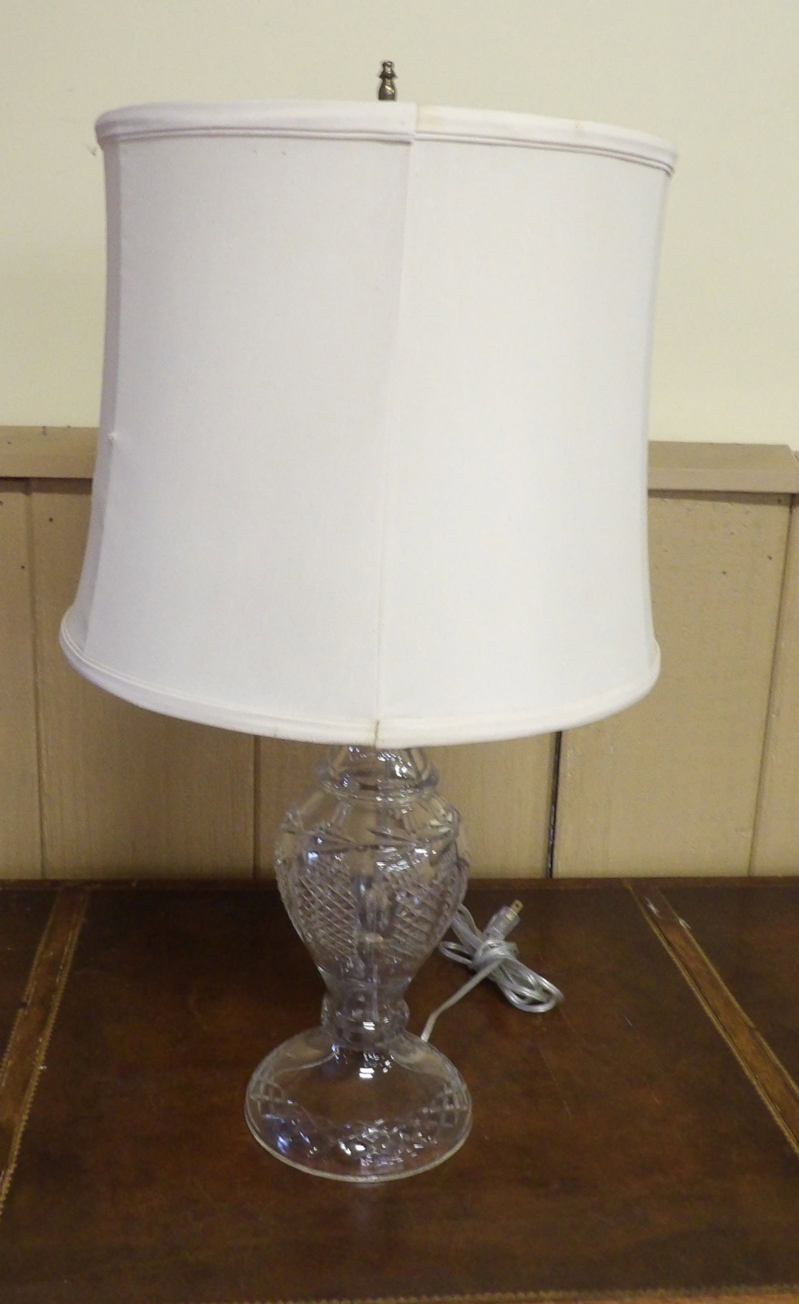 Heavy Cut Crystal Table Lamp (1 of 3)
