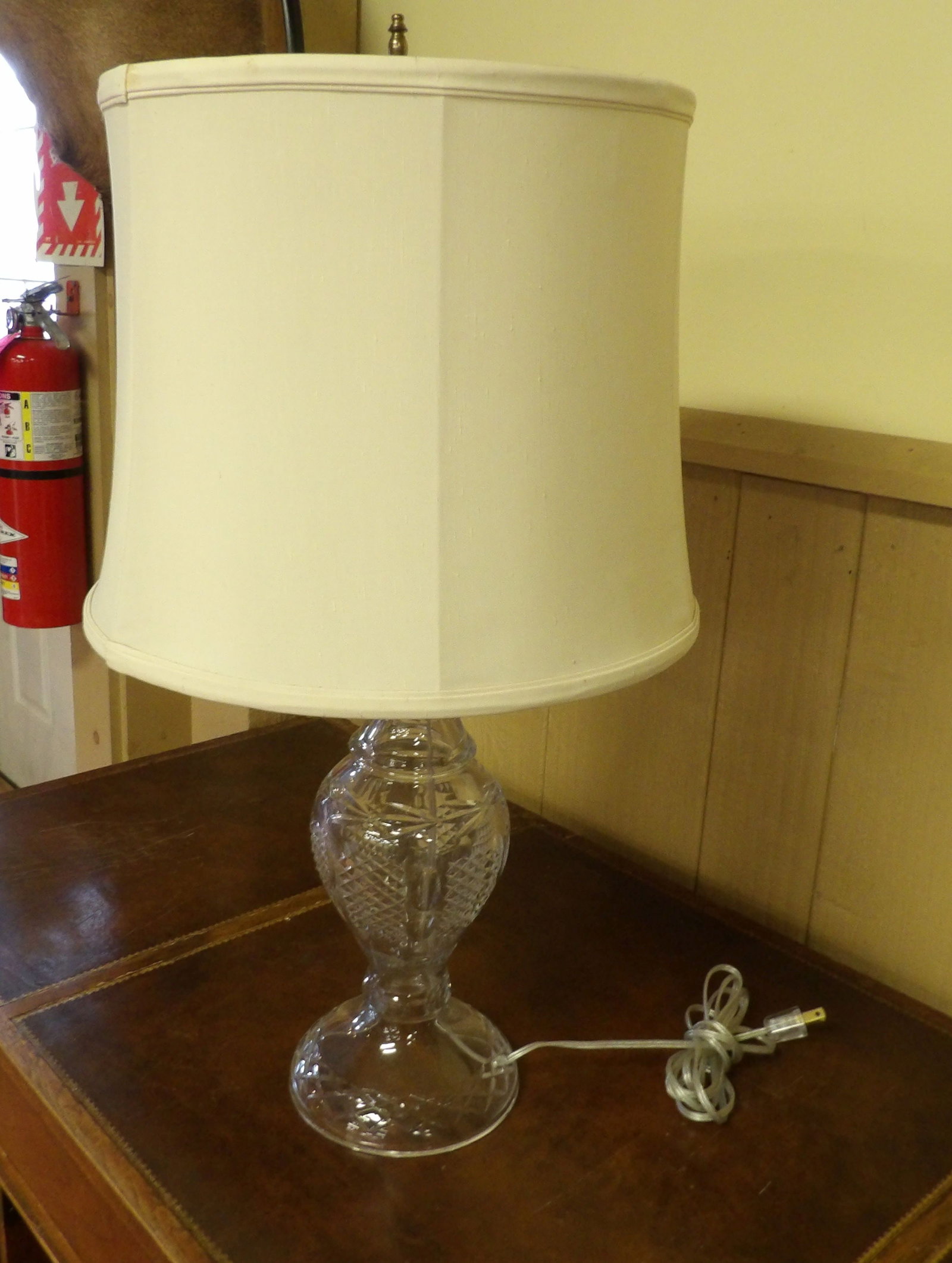 Heavy Cut Crystal Table Lamp - 3