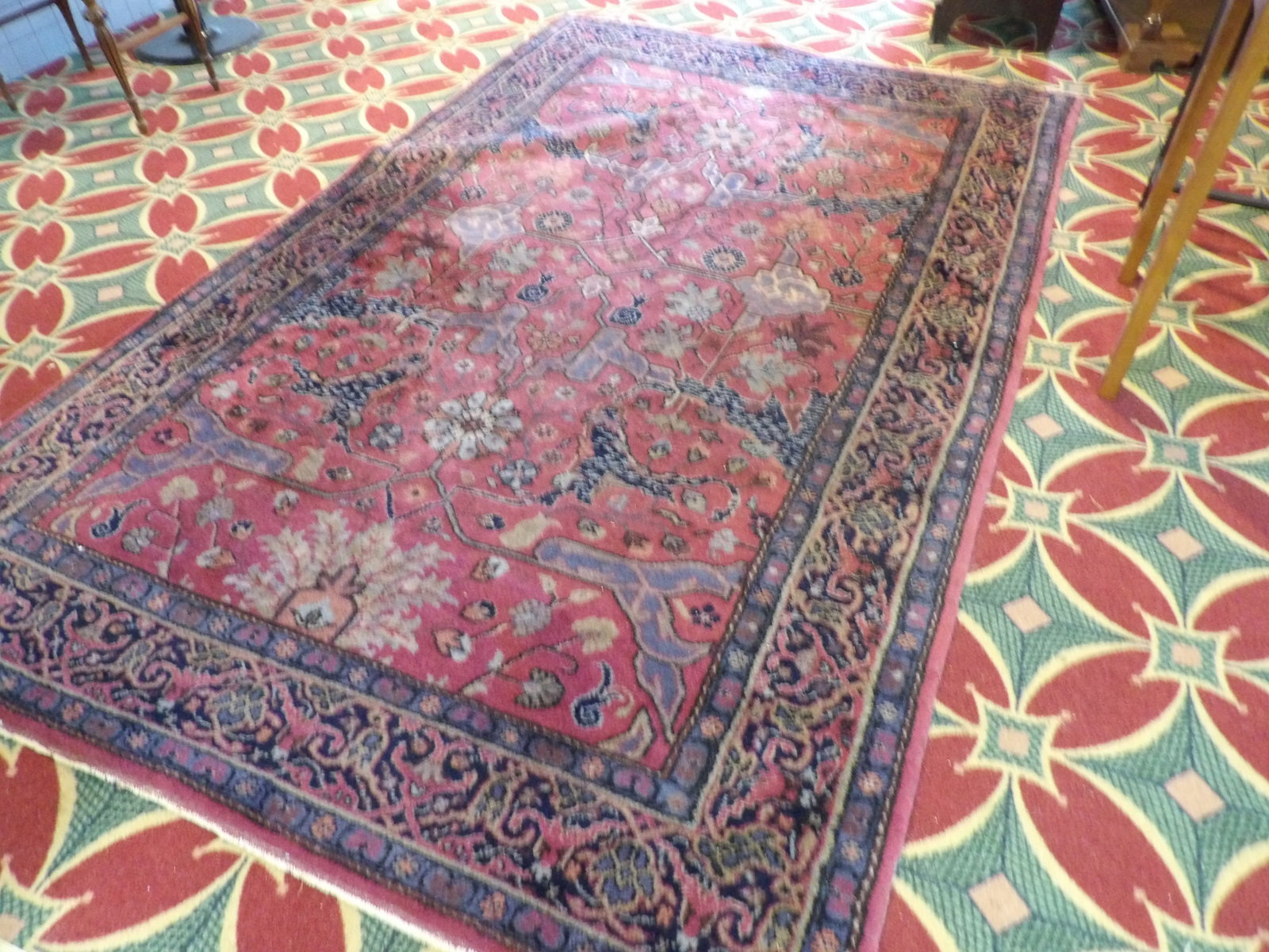 Antique Turkish Sparta Rug: 71" X 108" Antique Turkish Sparta Rug with Floral Motifs. Circa 1920's. Along with LiveShip (handled by LiveAuctioneers), we also can have a local shipper package and ship your purchases. Just choose