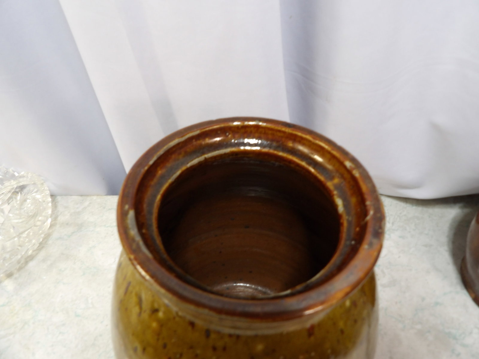 American Redware Salt Glazed Jar - 2