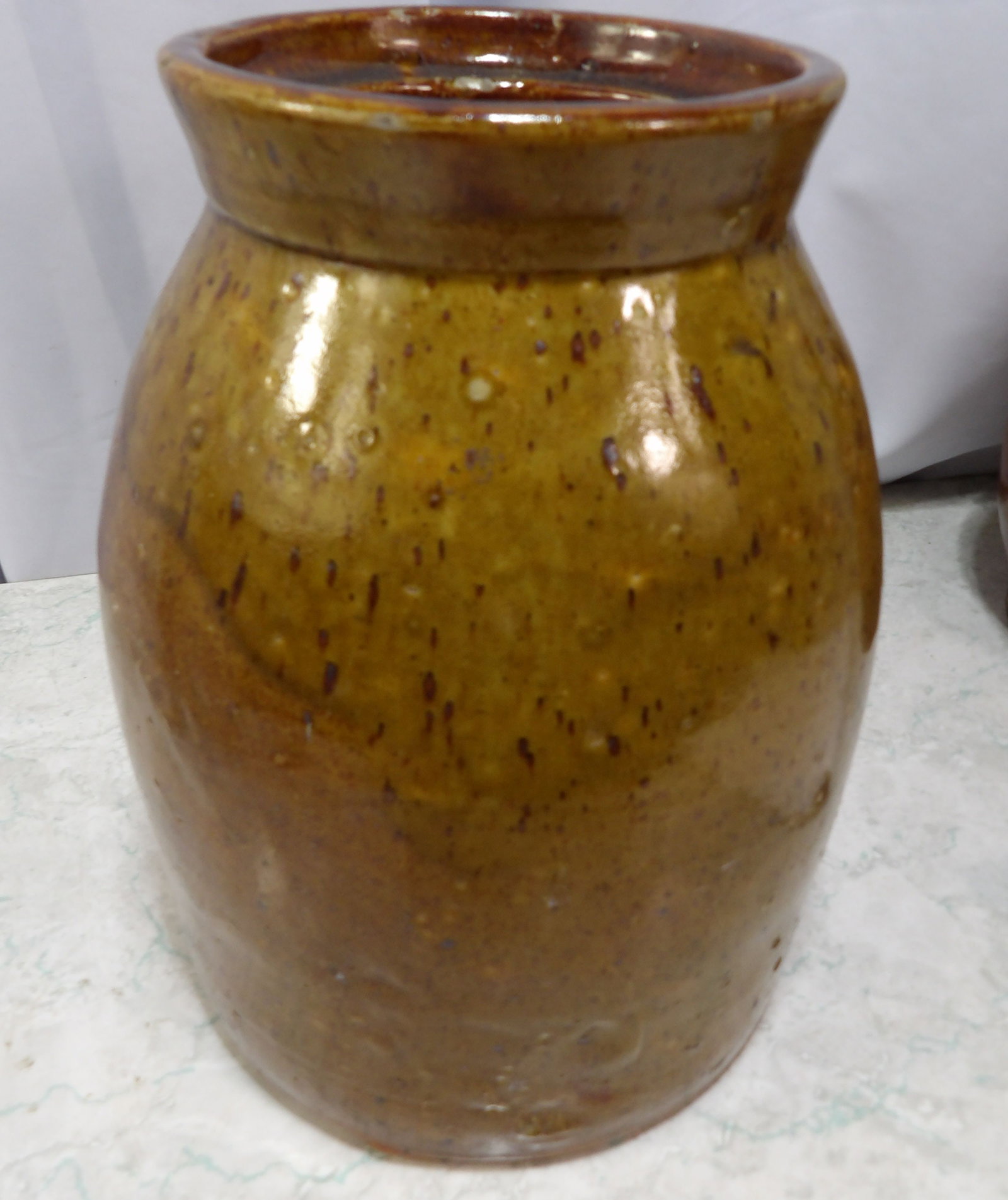 American Redware Salt Glazed Jar - 3