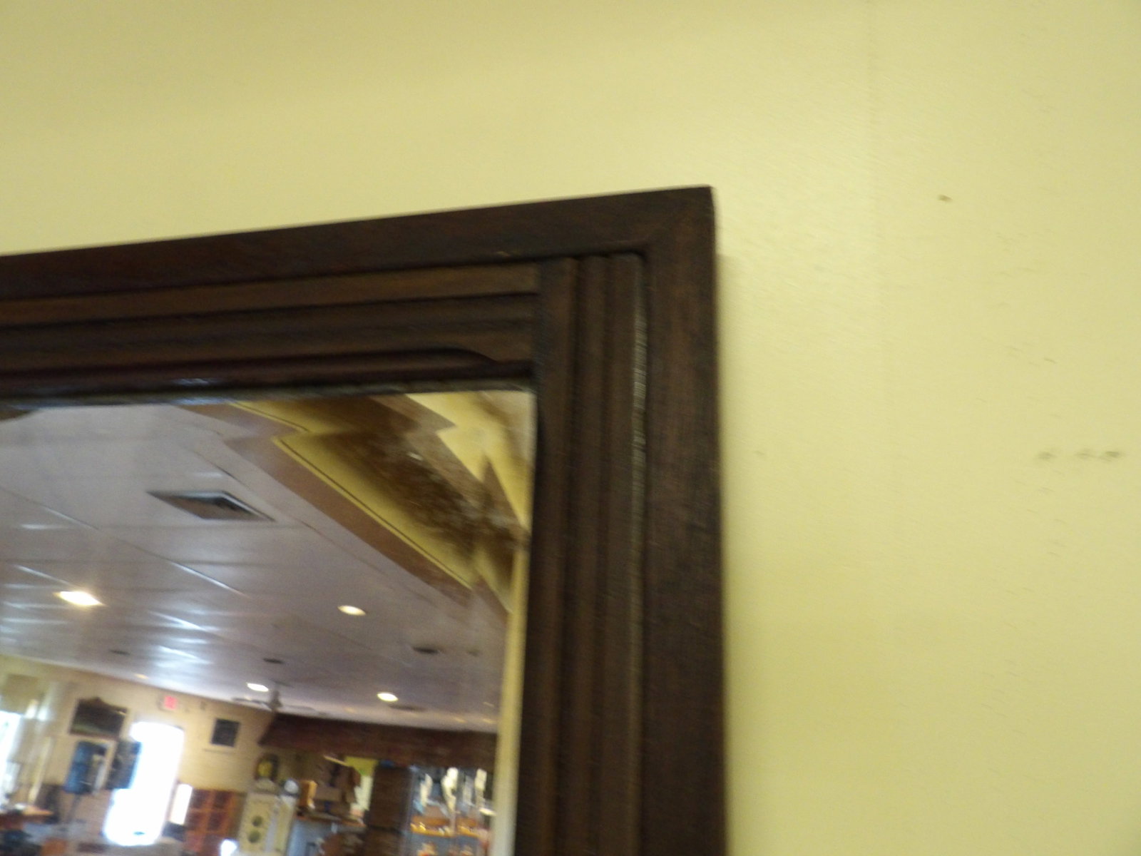 Rectangular Beveled Glass Vintage Wall Mirror - 2