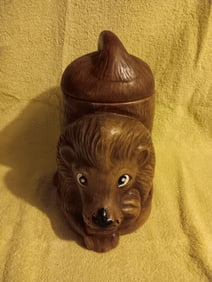 Old Vintage Cookie Jar Lion By Doranne Of California 10 1/2" Tall