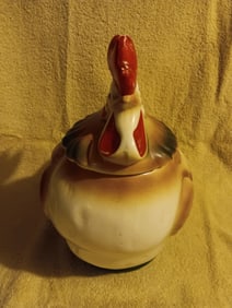 Old Vintage Cookie Jar Rooster 12" Tall By Sierra Vista Pottery Co 1950s