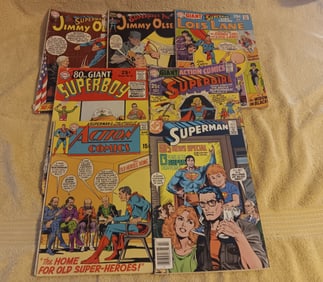 Group of 7 Assorted Silver Age & Bronze DC Comics Books 1960/70s