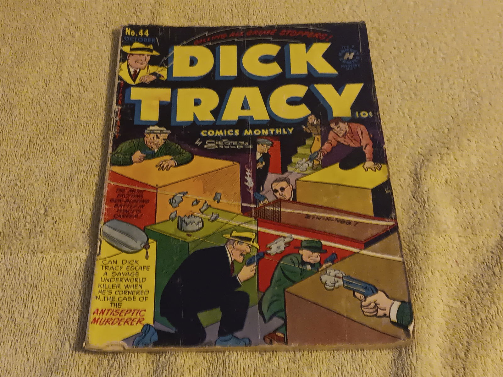 Old Vintage Original Golden Age Comic Dick Tracy Vol 1 # 44  4.0 Very Good 1951 "I Do In-House Shipp (1 of 19)