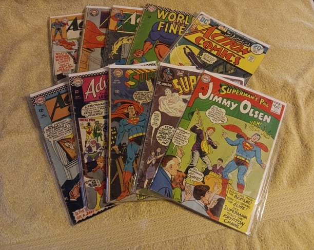 Group of 10 Assorted Silver & Bronze Age DC Comic Books 1960/70s "I Do In-House Shipping" (1 of 19)