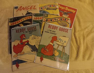 Old Vintage Group Of 8 Dell Golden Age Comics Books 1950s