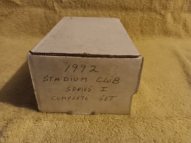 Old Vintage Baseball Cards Tops Stadium Club Series 1 Complete 1992