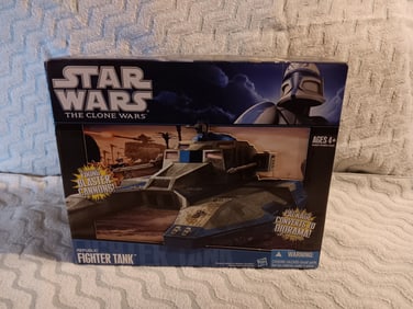 Star Wars The Clone Wars Republic Fighter Tank Blue Factory Sealed 2009 "I Do In-House Shipping"