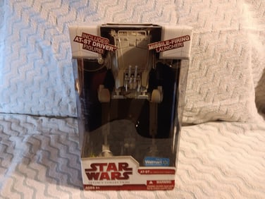 Star Wars AT-ST All Terrain Scout Transport 13 1/2" Tall 2009 "I Do In-House Shipping"