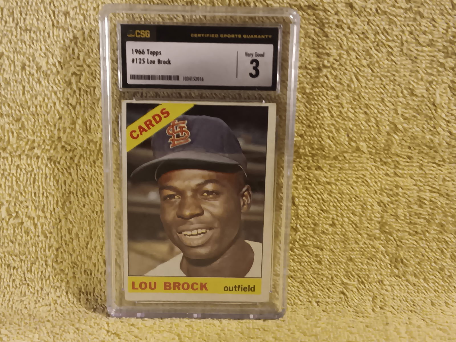 Old Vintage 1966 Topps # 125 Lou Brook Graded By CSG 1034152016 "I Do In-House Shipping" (1 of 2)