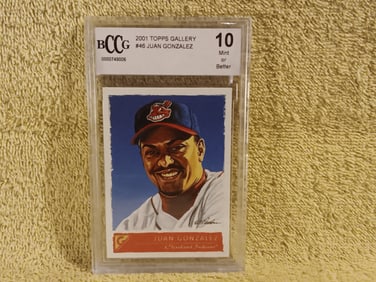 Old Vintage 2001 Topps Gallery # 46 Juan Gonzalez BCCG 0000749006