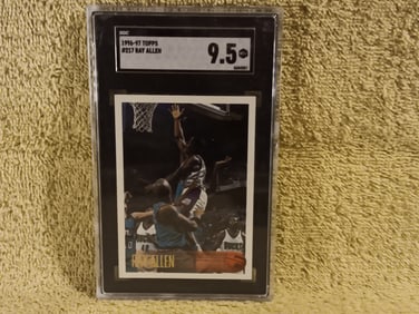 Old Basketball Card 1996-97 Topps # 217 Ray Allen Graded 9.5 By SGC 6654557