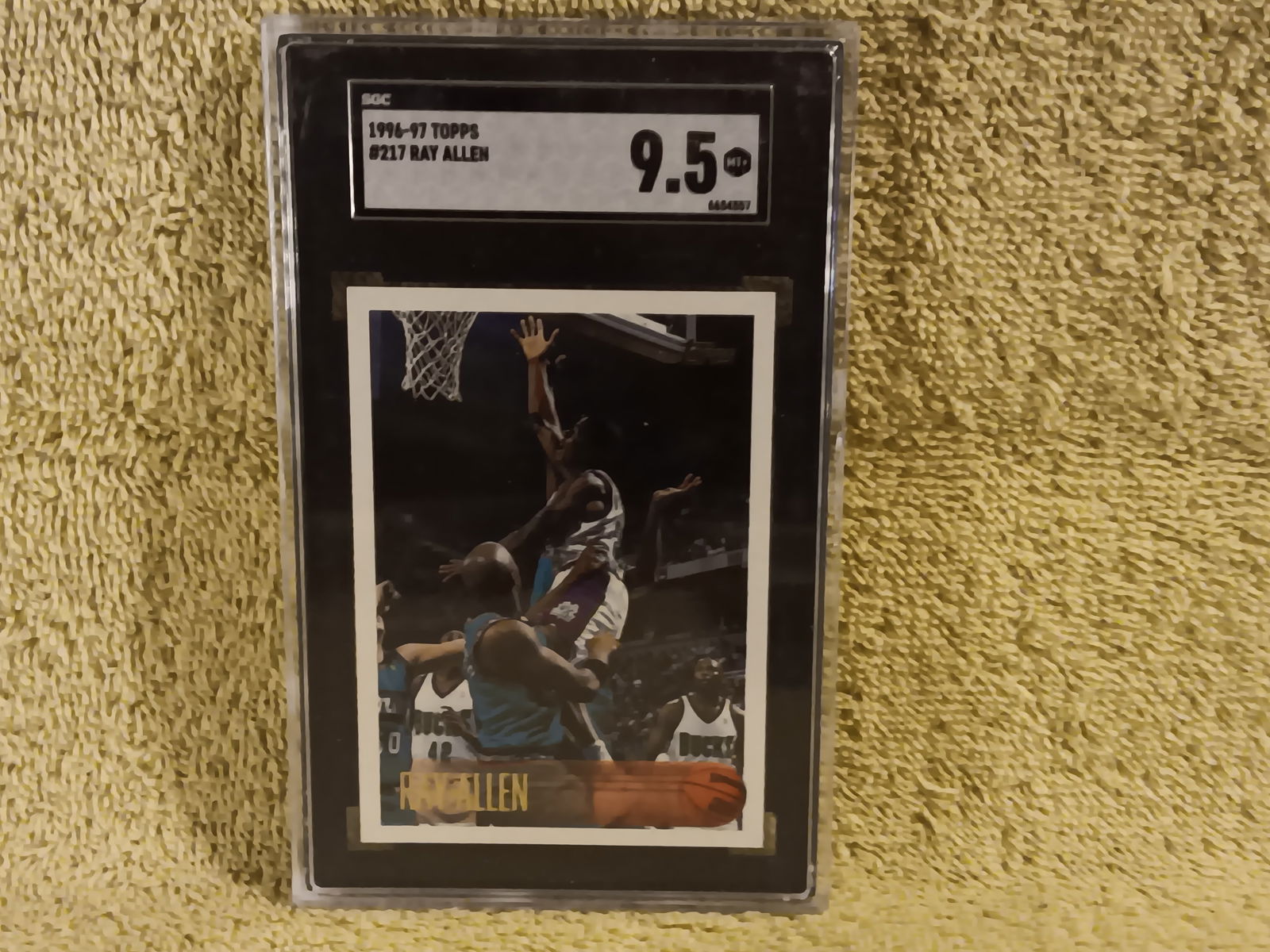 Old Basketball Card 1996-97 Topps # 217 Ray Allen Graded 9.5 By SGC 6654557 "I Do In-House Shipping" (1 of 2)