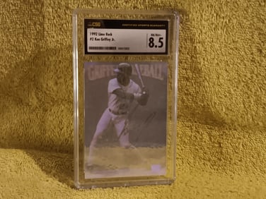 Baseball Card1992 Lime Rock # 2 Ken Griffey Jr Graded 8.5 By CSG 1034152023
