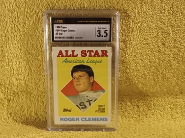 Old Vintage 1988 Topps # 394 Rodger Clemens All Star Graded 3.5 By CSG 1034152014 "I Do In-House Shi