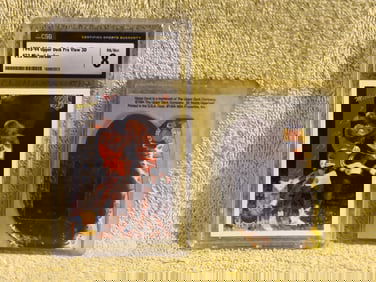 1993-94 Upper Deck Pro View 3D # 23 Michael Jordan Graded 8.0 By CSG W/3D Glasses