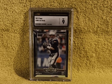 2015 Topps # 308 Tom Brady Graded 9.0 By CSG 1034152012 "I Do In-House Shipping"