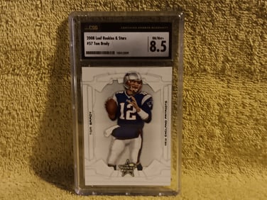 2008 Leaf Rockies & Stars # 57 Tom Brady Graded 8.5 By CSG 1043152009 "I Do In-House Shipping"