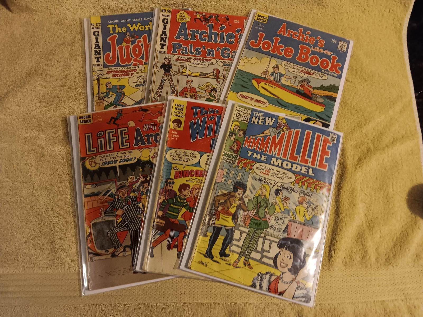 Old Vintage Group Of 6 Assorted Silver & Bronze Age Comic Books 1960/70s "I Do In-House Shipping" (1 of 19)