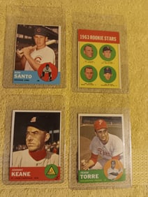 Old Vintage Topps Baseball Cards Set of 4 1963 Rockie Stars "I Do In-House Shipping"