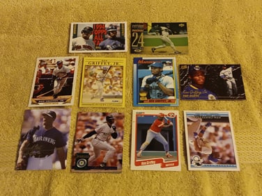 Baseball cards Set Of 10 Ken Griffey Jr 1989/90s "I Do In-House Shipping"