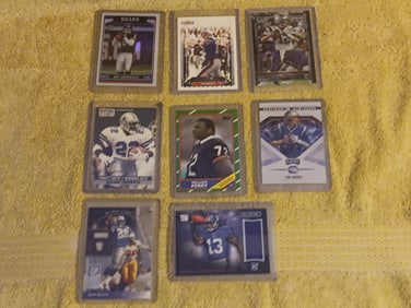 Football Cards Set Of 8 Assorted Cards 1986/2000s "I Do In-House Shipping"