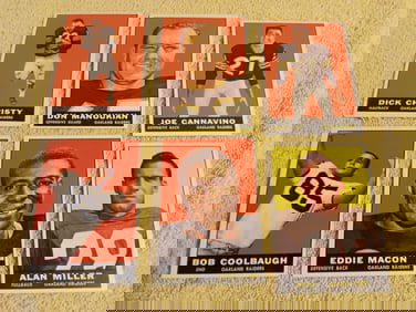 Old Vintage Football Cards Set of 5 Oakland Raiders 1960s "I Do In-House Shipping"