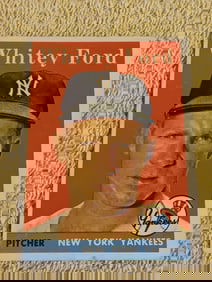 Old Vintage Baseball Card 1958 Topps # 320 White Ford