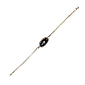 Art Deco Onyx & Diamond Bracelet
