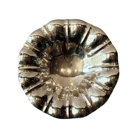 Magnificent Aldof Mayer Large Silver Hammered Textured Footed Bowl, Germany