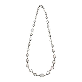 Superb Victorian Cat's Eye & Star Moonstone Necklace