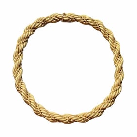 Tiffany & Co. 18K Double Rope Necklace, Italy