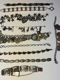 Silver Bracelet Lot