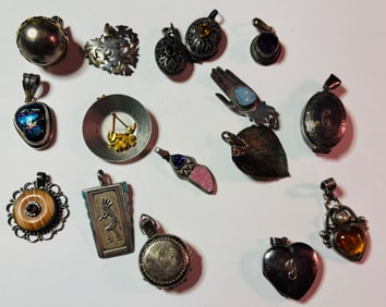 Silver Pendant Lot