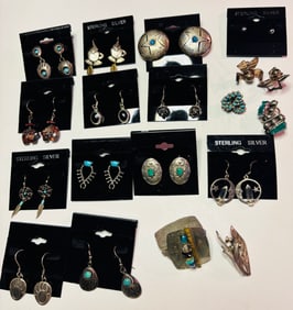 Silver Earring Lot