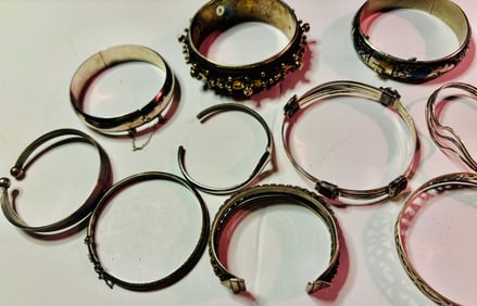 Silver Bracelet Lot