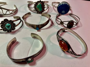 Silver Bracelet Lot
