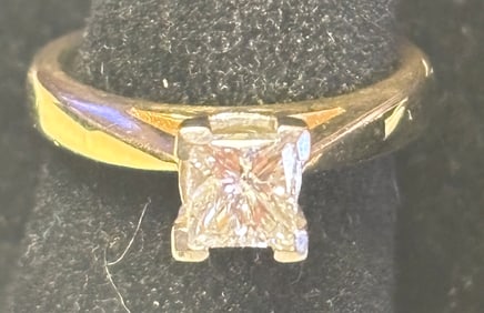 Gold and Diamond Engagment Ring