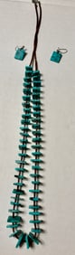 Turquoise Necklace and Earrings