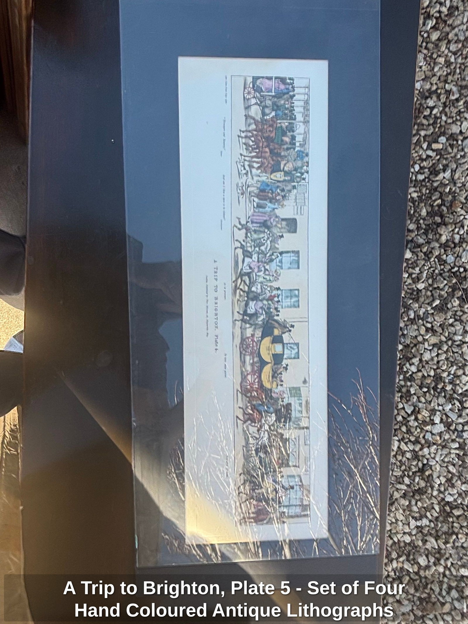 A Trip to Brighton, Plate 5 - Set of Four Hand Coloured Antique Lithographs (1 of 2)