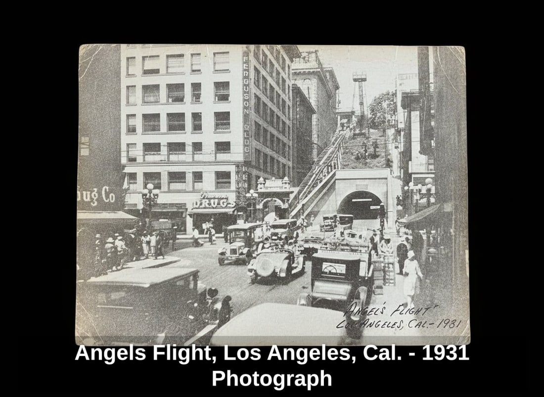 Angels Flight, Los Angeles, Cal. - 1931 Photograph (1 of 2)