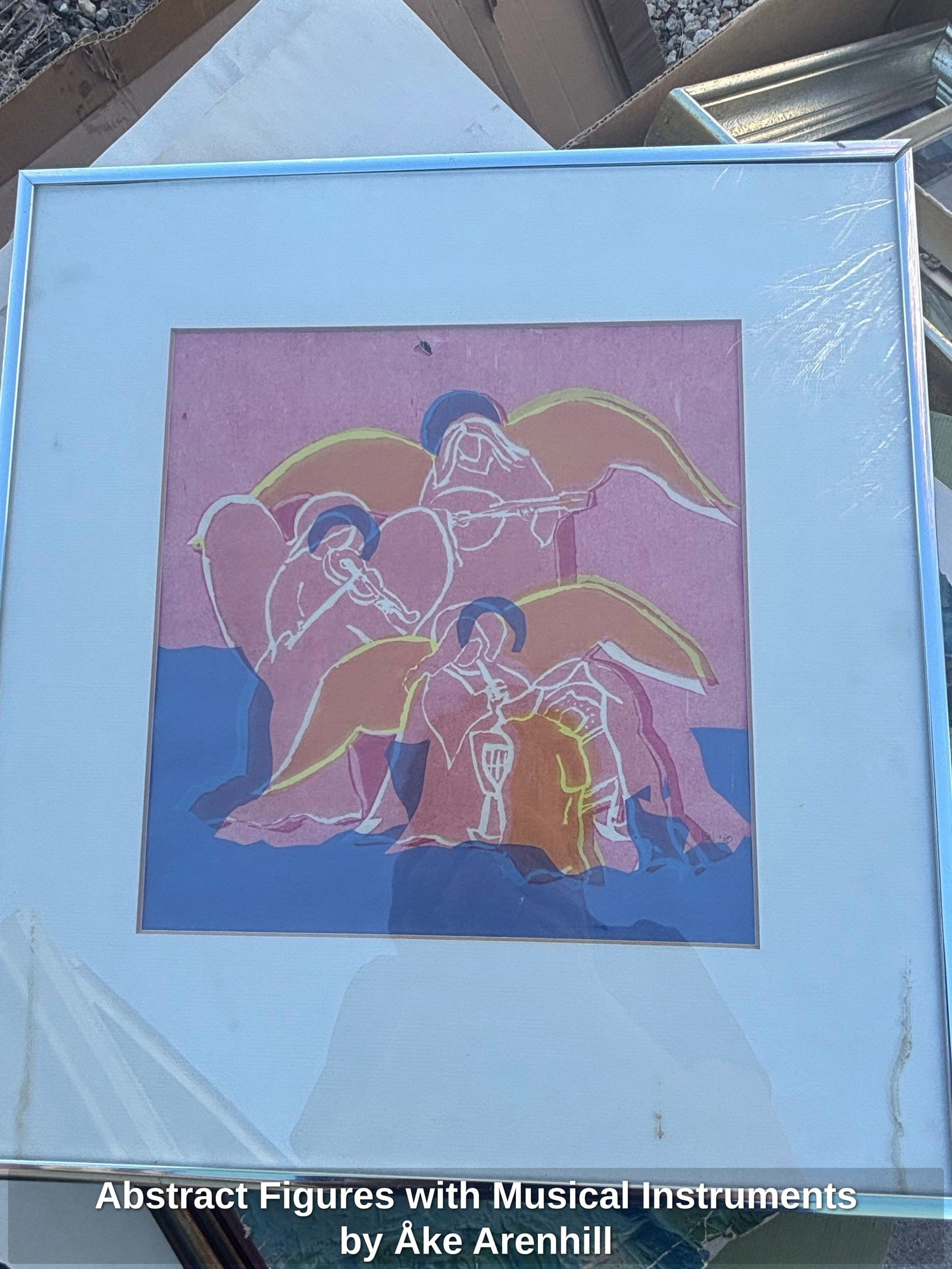 Abstract Figures with Musical Instruments by Åke Arenhill (1 of 1)