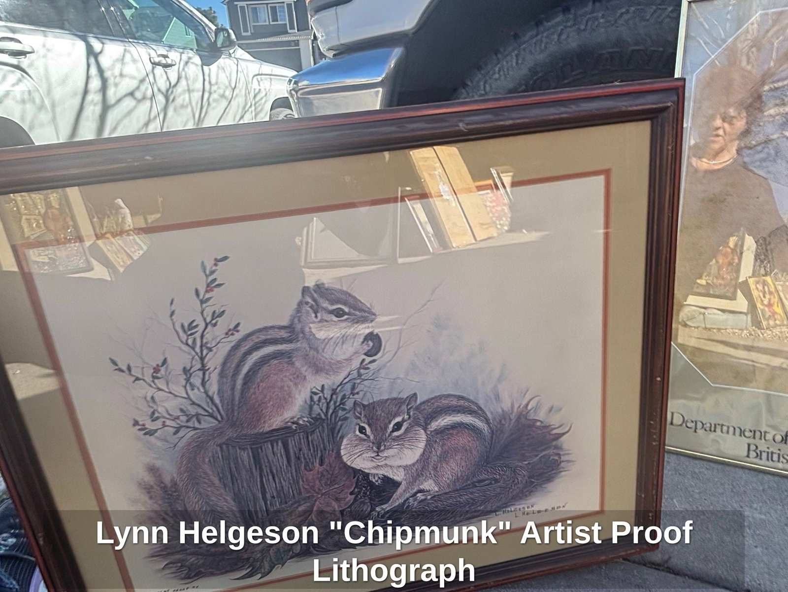 Lynn Helgeson "Chipmunk" Artist Proof Lithograph (1 of 4)