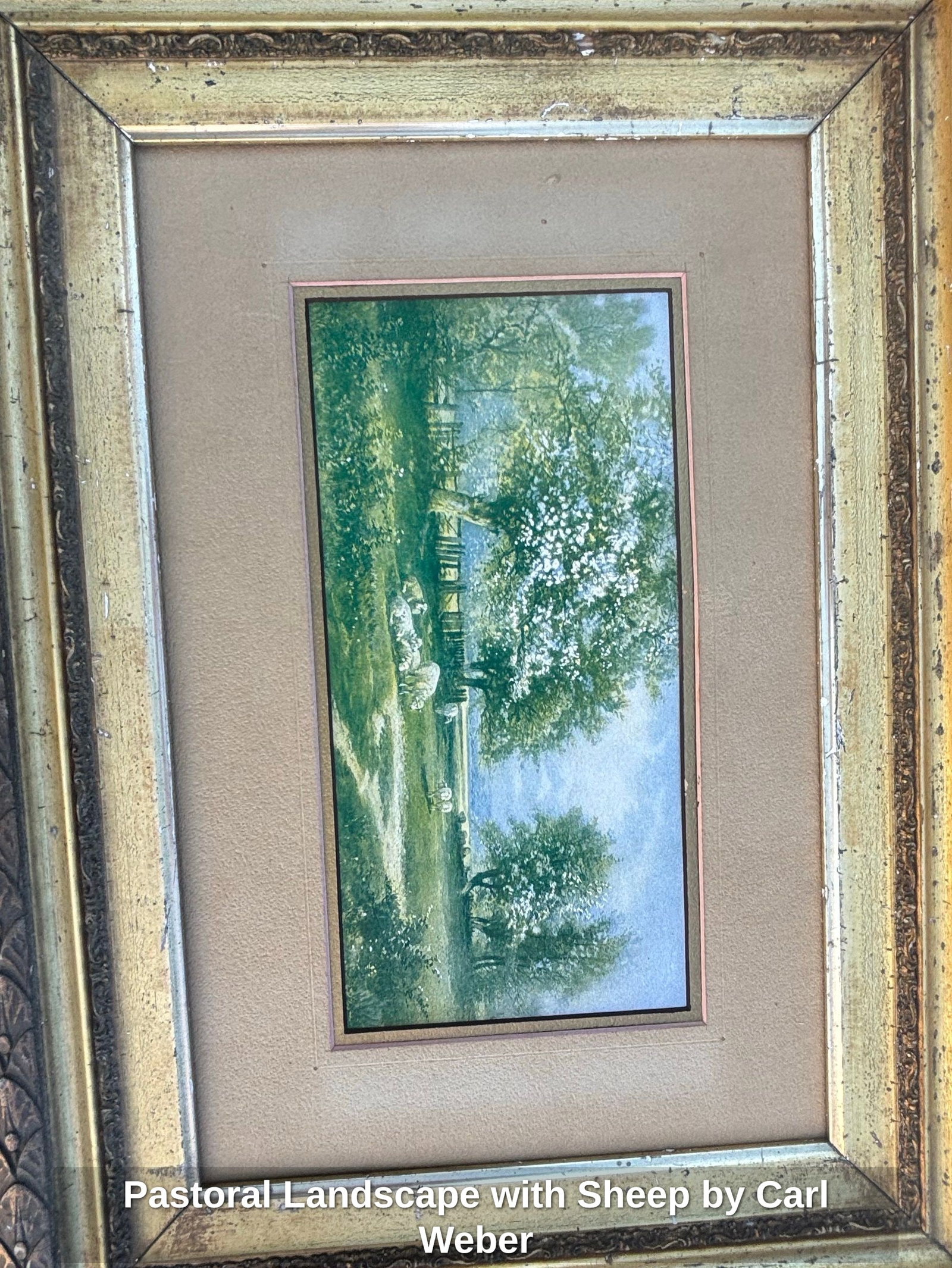Pastoral Landscape with Sheep by Carl Weber (1 of 2)