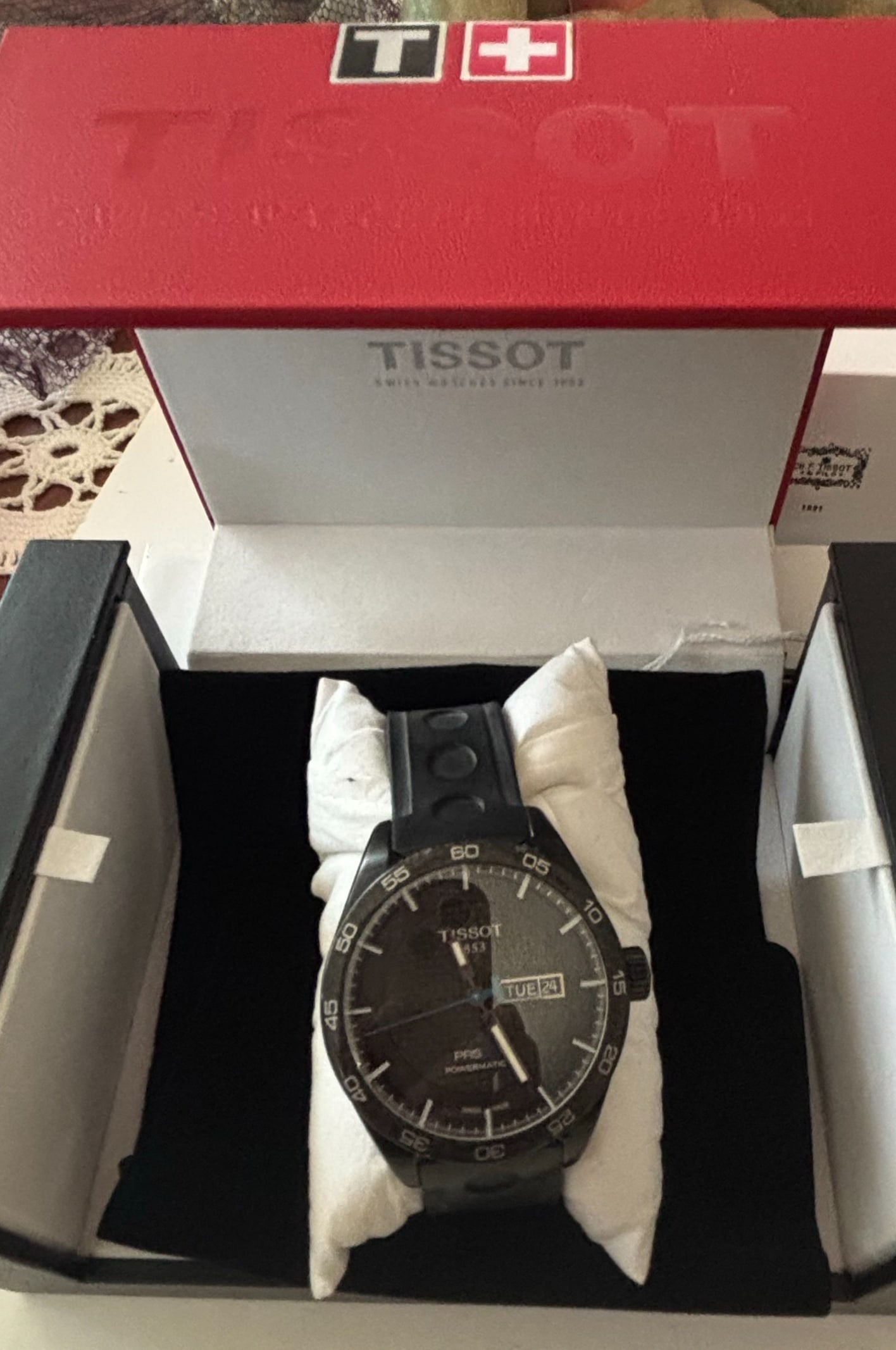 Tissot PRS 516 Powermatic 80 Automatic Day-Date Watch (1 of 5)