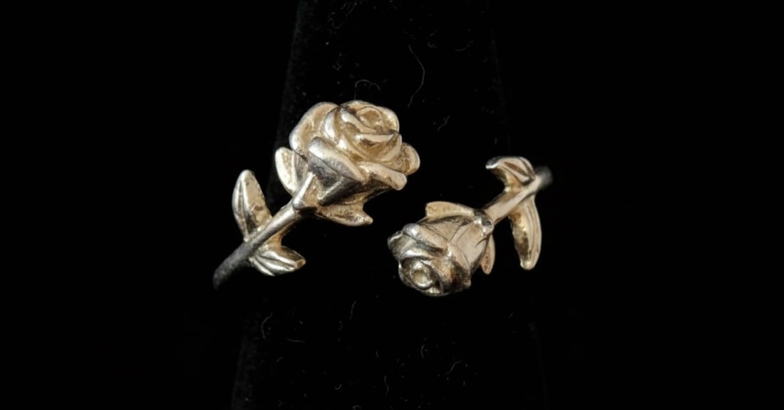 Silver 925 Rose Ring - 3